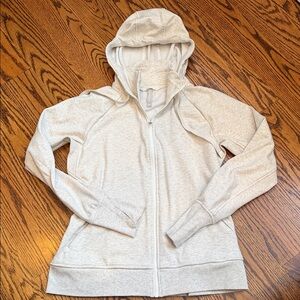 Athleta Light Gray Hooded Jacket